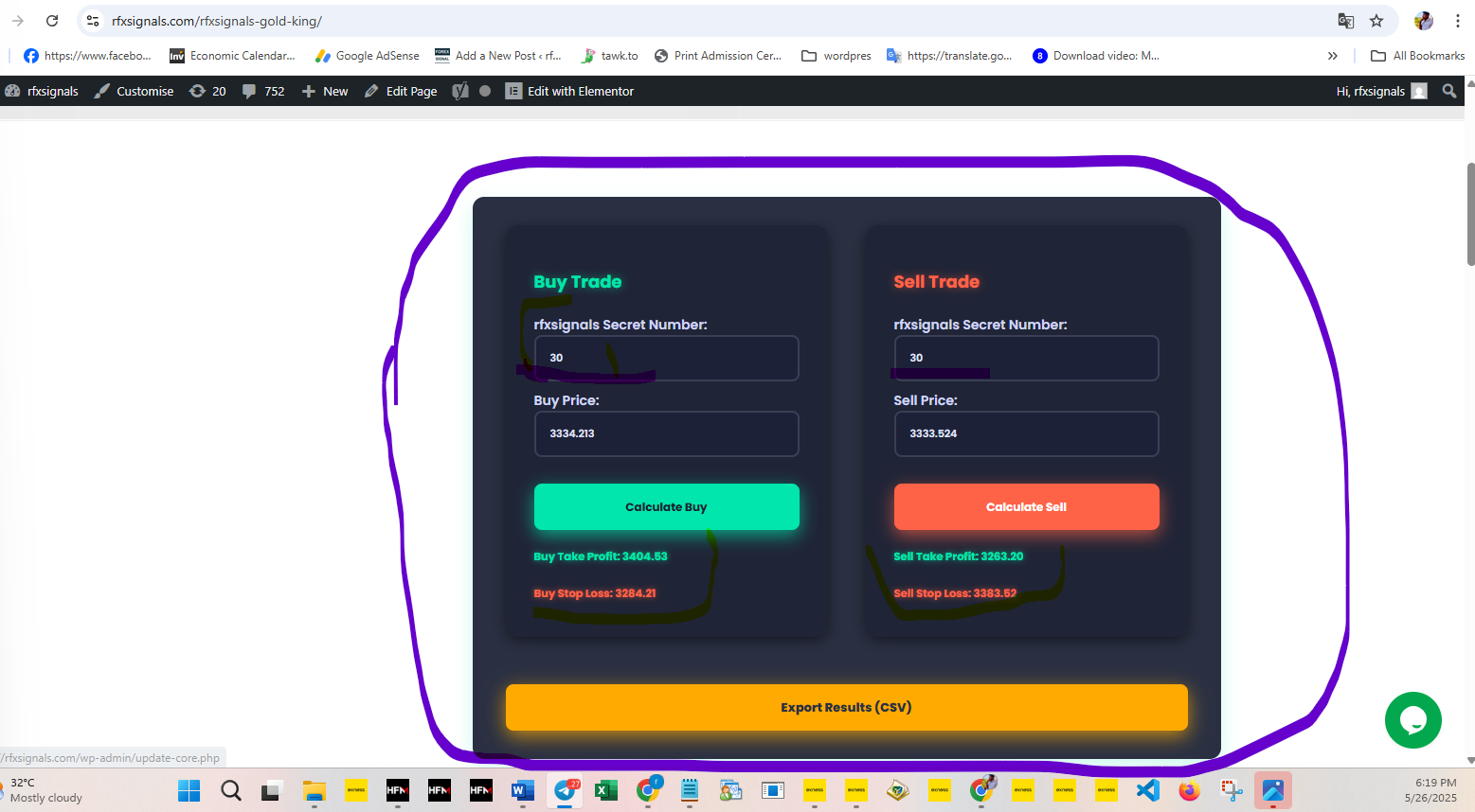 Currently, our second RFXSignals Gold King trade is live and running. Its results are pending. The images below illustrate the complete working process of RFXSignals Gold King, allowing you to easily understand its operation